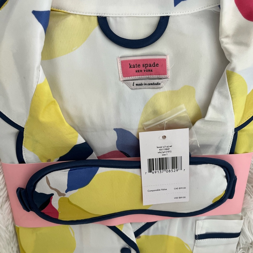 Kate spade women’s pajamas . Short set size Large . Brand new . Tags attached